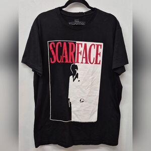 Black Scarface Graphic Tshirt Men Large 100% Cotton